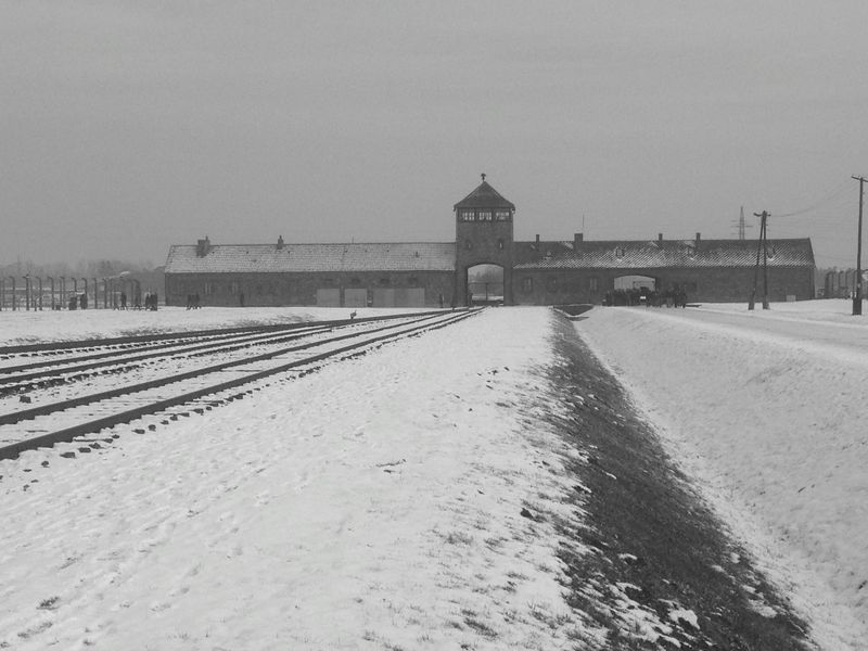 Birkenau entrance Birkenau entrance