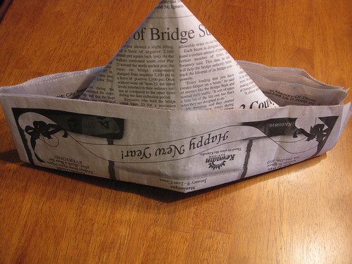 I wear my newspaper hat 