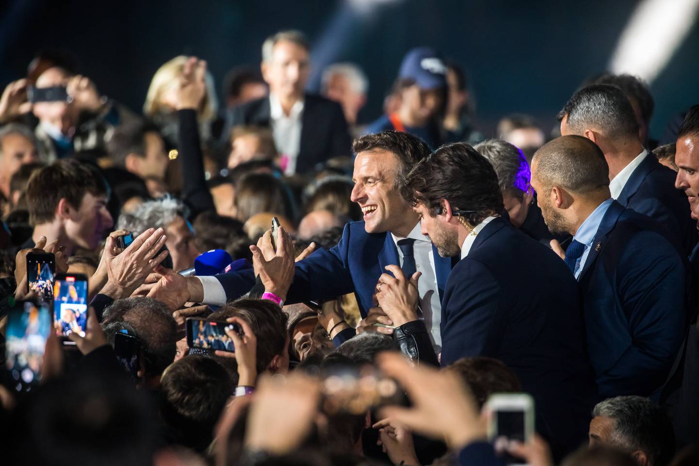 Emmanuel Macron defeated his far-right rival Marine Le Pen with a 17 point margin of victory. EPA. 